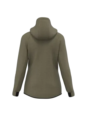 Women's hooded performance jacket – Light Khaki Heather