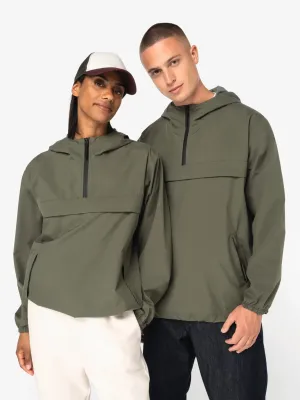 Eco-friendly unisex quarter zipper waterproof windbreaker