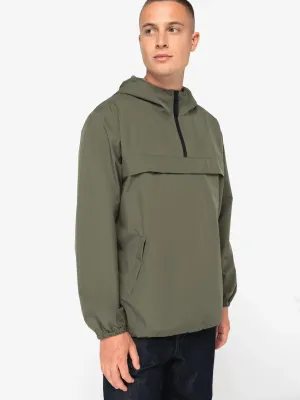 Eco-friendly unisex quarter zipper waterproof windbreaker