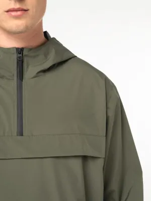Eco-friendly unisex quarter zipper waterproof windbreaker