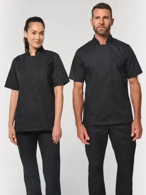 Unisex classic short sleeve cooking jacket