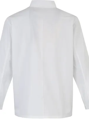 Chaqueta de cocina de manga larga con automáticos – White