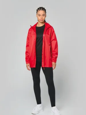 Adult unisex rain jacket