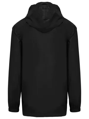 Adult unisex rain jacket – Black