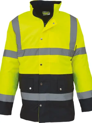 Chaqueta de seguridad bicolor de alta visibilidad