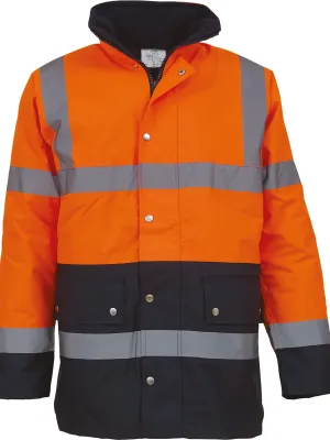 Chaqueta de seguridad bicolor de alta visibilidad – Hi Vis Orange / Navy