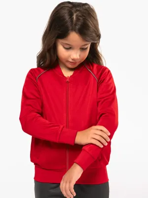Veste de survêtement zippée avec liseré enfant