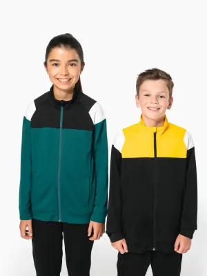 Kids zipped tracksuit jacket