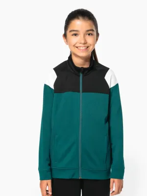 Kids zipped tracksuit jacket