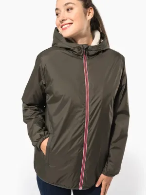 Unisex sherpa-lined jacket