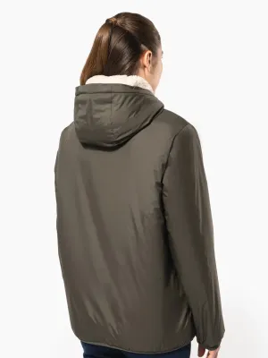 Unisex sherpa-lined jacket