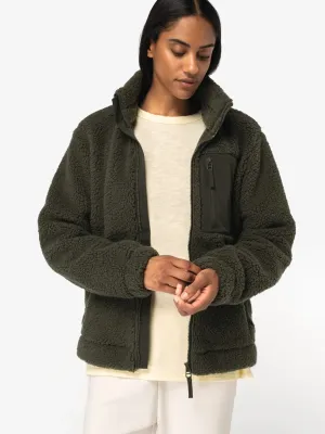 Eco-friendly unisex sherpa jacket