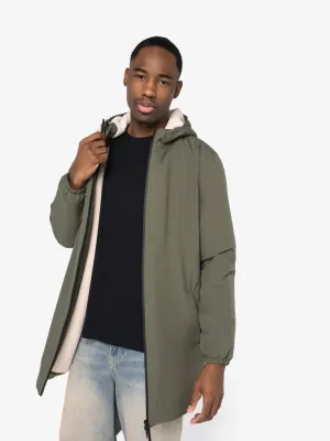 Eco-friendly unisex sherpa-lined waterproof jacket