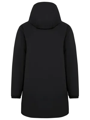 Eco-friendly unisex sherpa-lined waterproof jacket – Black