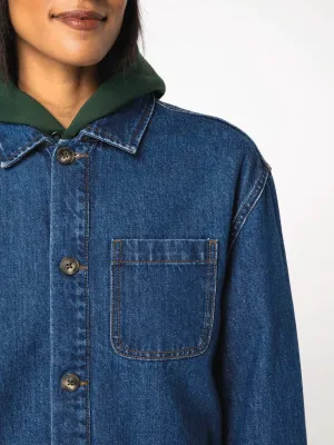 Eco-friendly unisex dropped shoulders denim jacket