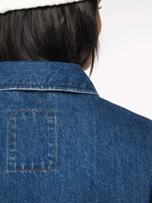 Eco-friendly unisex dropped shoulders denim jacket