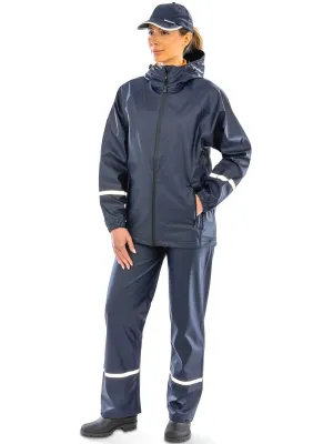Veste imperméable Prism PU avec bandes réfléchissantes