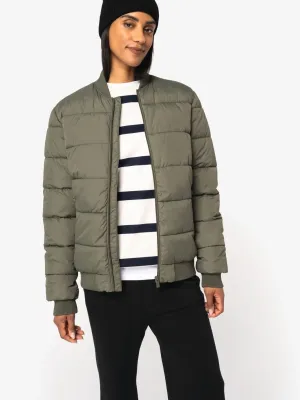 Eco-friendly unisex teddy collar padded jacket