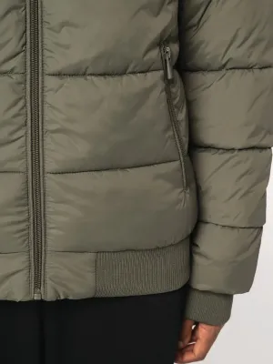 Eco-friendly unisex teddy collar padded jacket