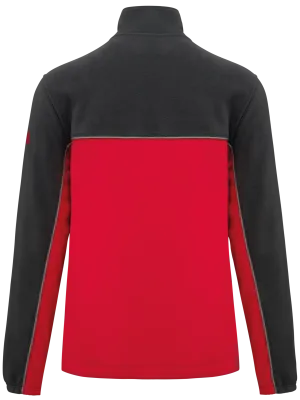 Chaqueta de micropolar bicolor ecológica unisex – Red / Dark Grey
