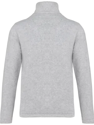 Kids’ zip microfleece jacket – Ash Heather