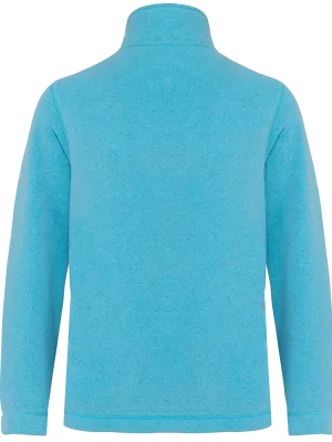 Kids’ zip microfleece jacket – Cloudy blue heather