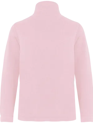 Kids’ zip microfleece jacket – Pale Pink