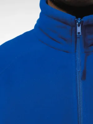 Men's microfleece zip jacket with raglan sleeves