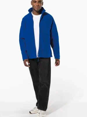Men's microfleece zip jacket with raglan sleeves