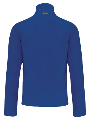 Men's microfleece zip jacket with raglan sleeves – Royal Blue