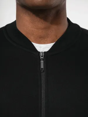 Chaqueta de felpa con cremallera de hombre