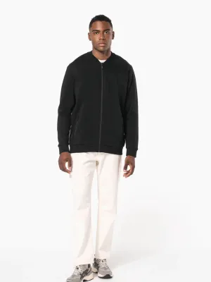 Chaqueta de felpa con cremallera de hombre