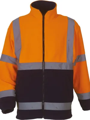 Hi-vis fleece jacket