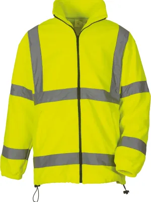 Hi-vis fleece jacket
