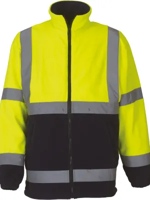 Hi-vis fleece jacket