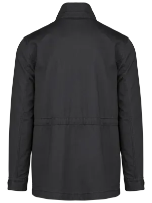 Men's safari jacket – Washed black