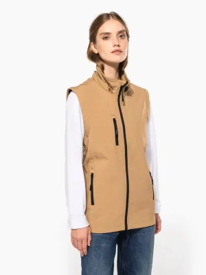 Unisex 3-layer softshell hooded jacket with removable sleeves