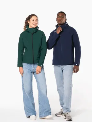 Chaqueta softshell con capucha desmontable de mujer
