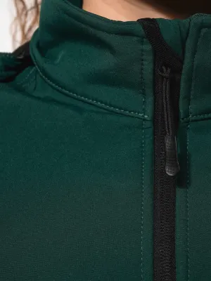 Chaqueta softshell con capucha desmontable de mujer