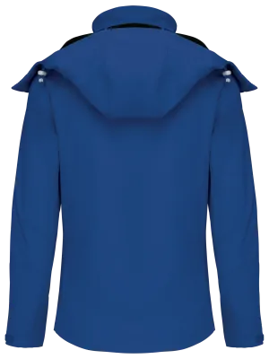 Chaqueta softshell con capucha desmontable de mujer – Dark Royal Blue