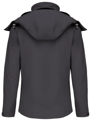 Chaqueta softshell con capucha desmontable de mujer – Titanium