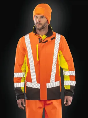 Chaqueta softshell de seguridad reciclada de 3 capas