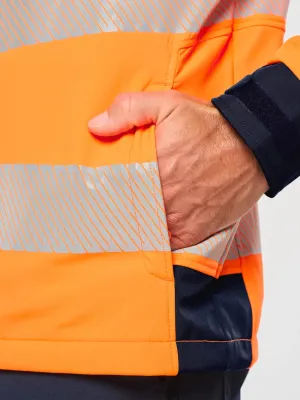 Chaqueta softshell de seguridad reciclada con mangas desmontables unisex