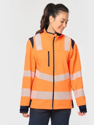 Chaqueta softshell de seguridad reciclada con mangas desmontables unisex