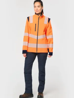 Chaqueta softshell de seguridad reciclada con mangas desmontables unisex