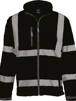Hi-vis softshell jacket – Black