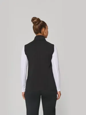 Dual-fabric sleeveless sports jacket