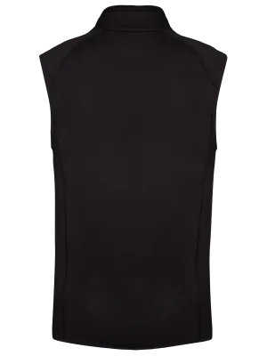 Dual-fabric sleeveless sports jacket – sporty grey / Black