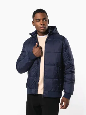 Unisex recycled ripstop jacket with hood