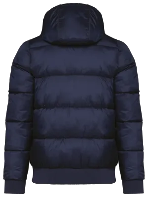 Unisex recycled ripstop jacket with hood – Navy